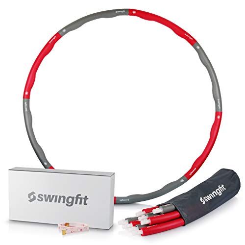 swingfit® Hula Hoop incluye bolsa e instrucciones I Aros Hoola Hup para niños y adultos I Aros de gimnasia para ...