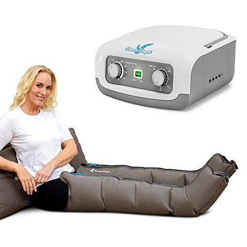 Dispositivo de masaje Venen Engel ® de 4 ondas deslizantes con manguitos para las piernas, 4 cámaras de aire, presión y tiempo fácilmente ajustables