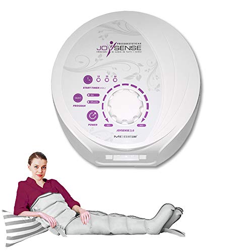 Dispositivo de masaje por ondas de presión MESIS PressoEstetica JoySense 2.0 con 2 puños para las piernas, 1 cinturón abdominal y de glúteos