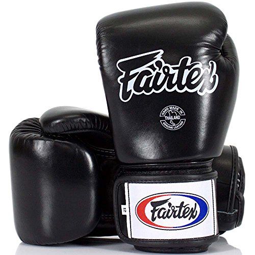 Guantes de boxeo Fairtex, BGV-1, negros, Guantes de boxeo MMA Muay Thai Thai Boxing Size 10 Oz